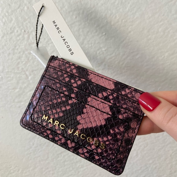 Marc Jacobs Handbags - Marc Jacobs snakeskin print leather cardholders